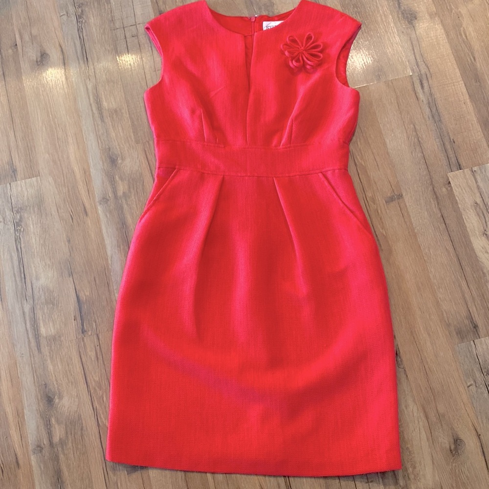 Studio I womens Fuschia spring dress Sz 8 pink